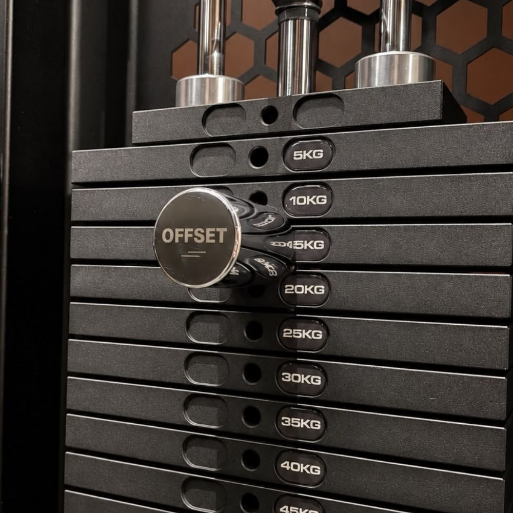 OFFSET Increment pin sitting in weight stack to add 1.2kg