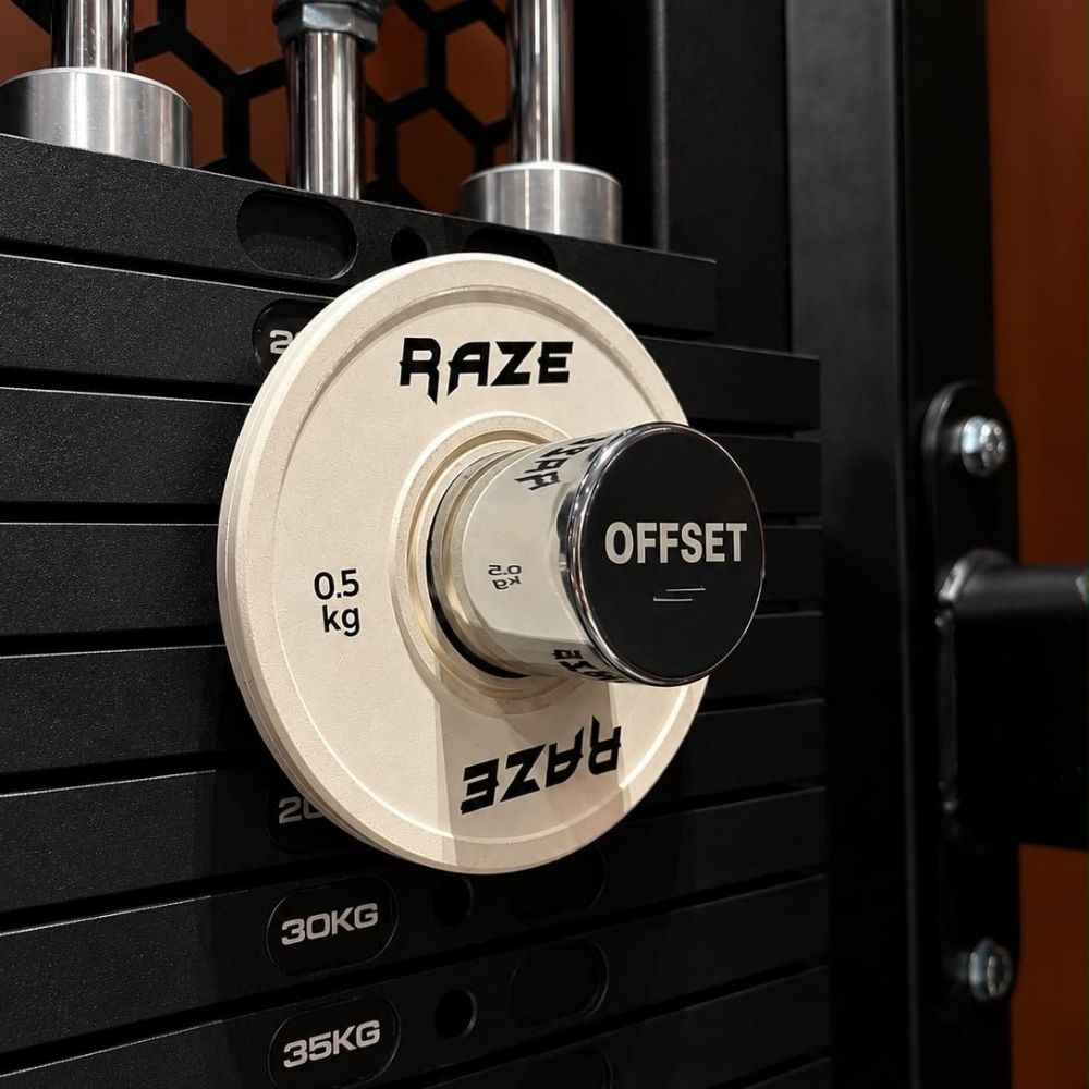 OFFSET Increment Pin in weight stack with added weight plate